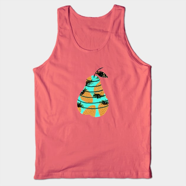 Strawberry Pear Tank Top by Shelworks Stationery